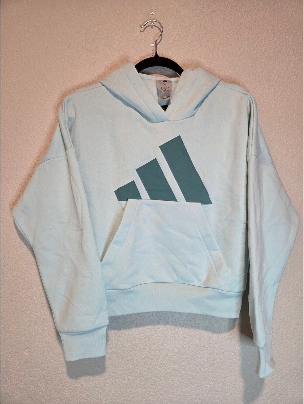 Adidas Loose Fit Hoodie Sweatshirt Mint Size Large
